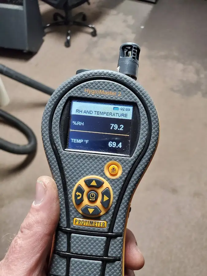 Moisture meter humidity assessment for Mold Remediation & Removal in West Falls Church